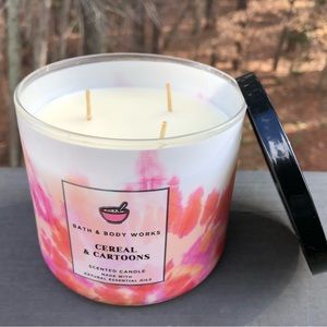 Bath & Body Works 3 Wick Candle Cereals & Cartoons